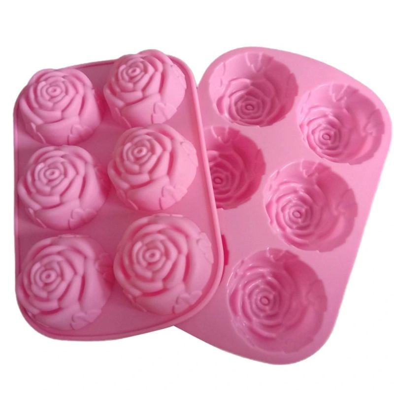 OEM Fancy Rose Shape Silicone Cake Mold