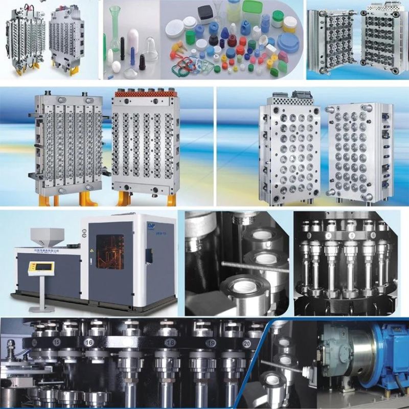 48 Cavity Pet Preform Injection Plastic Mold with Pneumatic Valve Pin Gate System for Mineral Water Plastic Injection Mould