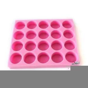 Multi Cavity Round Silicone Soap Mould Large Size Heavy Duty Natural Silicon Soap Molds ...