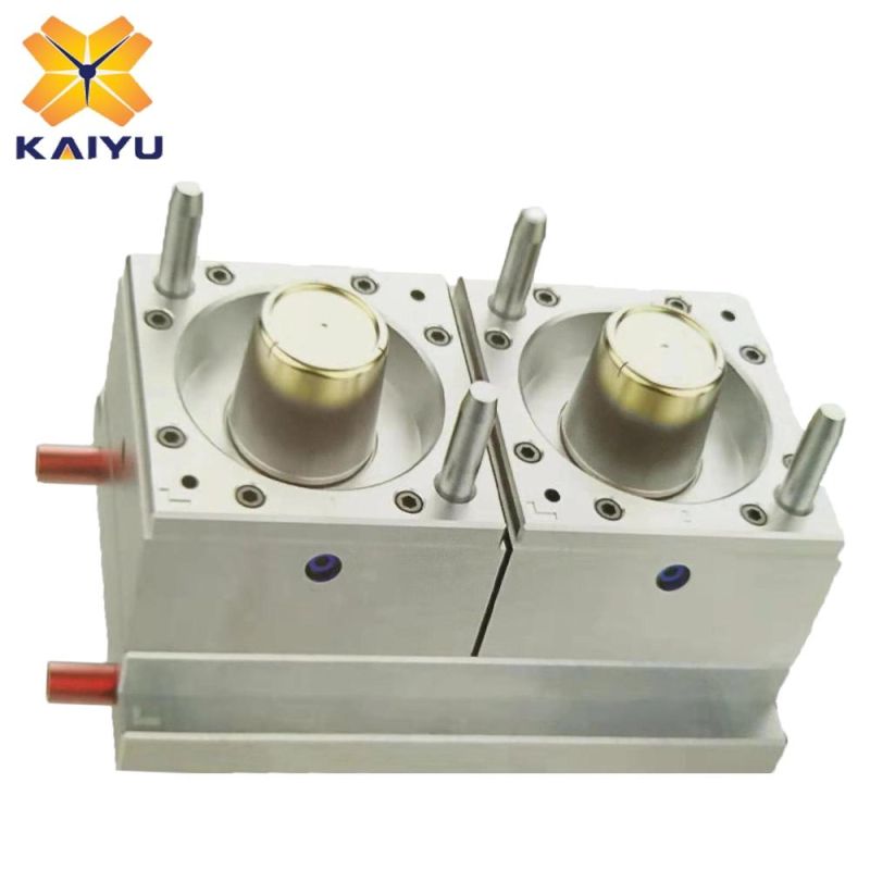 1L PP Plastic Round Medical Bucket Injection Mould with Hot Runner