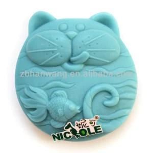 Cat and Fish Soap Molds Silicone Rubber Nicole R1256