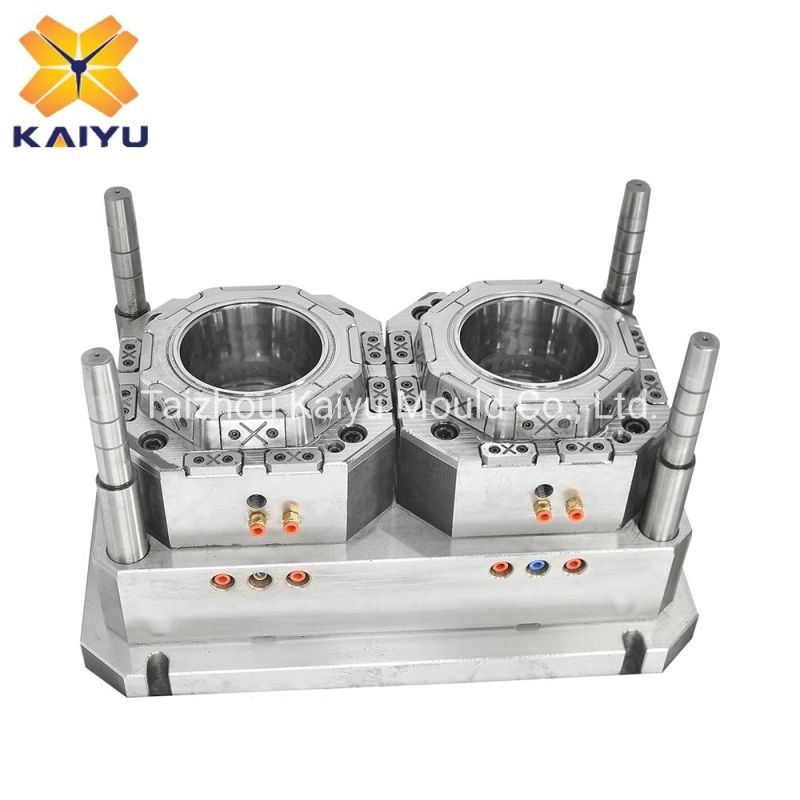 2 Cavity 2L Food Bucket Mould Ice-Cream Storage Bucket Injection Mold