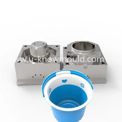 2 Colour Bucket Plastic Mould Household Wash Bucket Mold