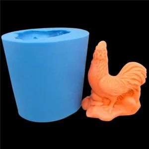 R0419 Animal Cock Shape Silicone Candle Mould 3D Candle Mold