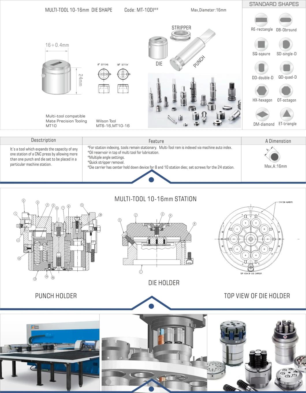 Prima Finn Power Euromac Multi-Tool Mt10-16mm Die Shape Multiherramienta