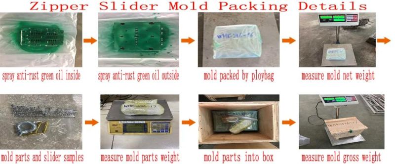 12 Cavites #5 Replaceable Non-Lock Silder Body Mould Zinc Alloy Die Casting Mould