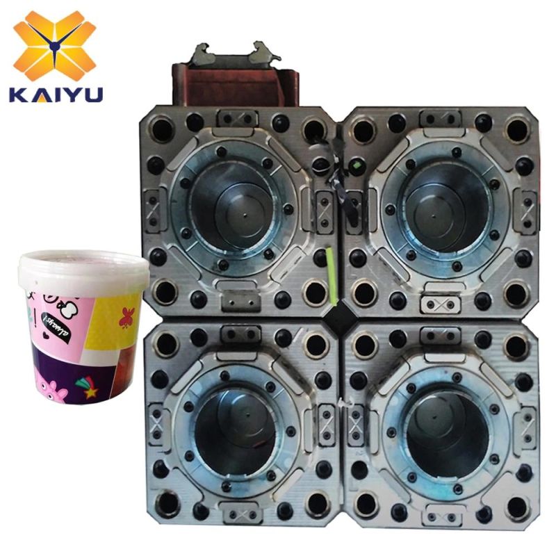 2L Small Bucket Plastic Mould Snack Packaging Bucket Injection Mould