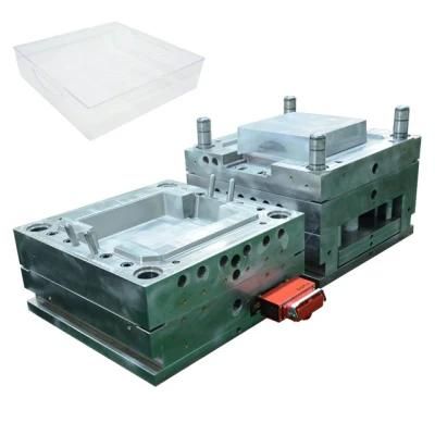 OEM Plastic Injection Molding Storage Box Injection Plastic Mold Design Transparent ABS PP ...