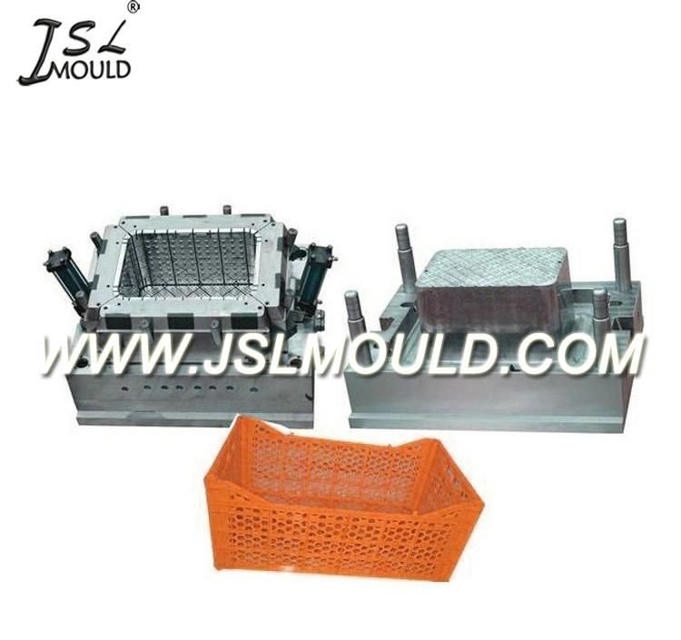 Injection Plastic Mesh Design Crate Mould