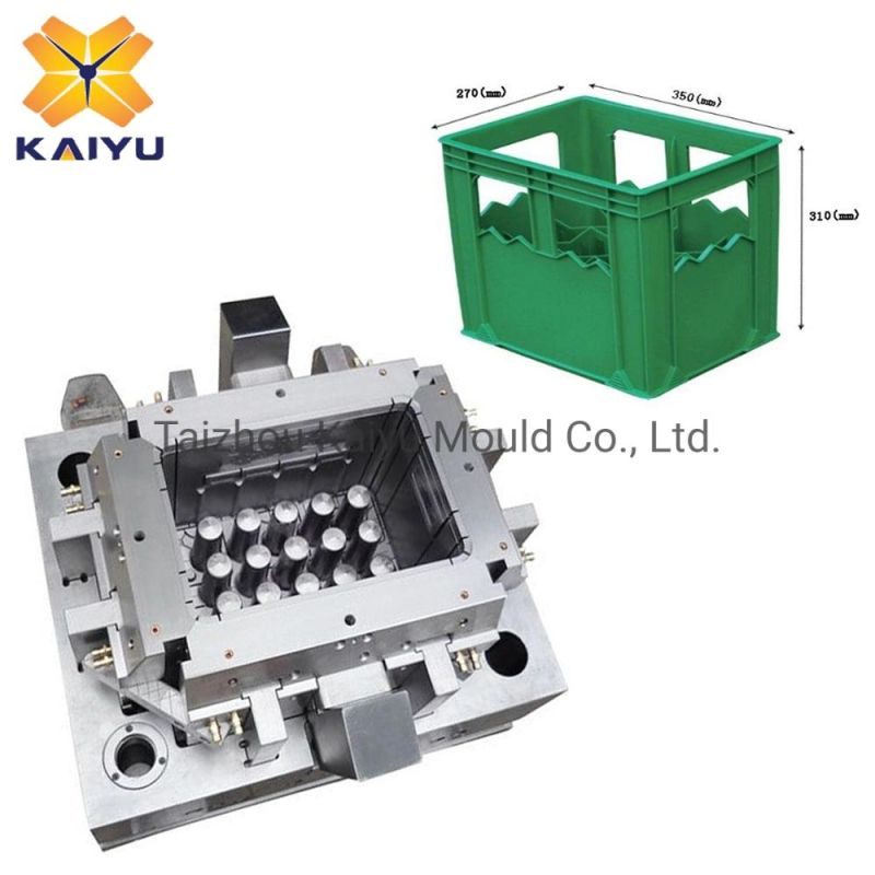 Beer Bottle Packaging Crate Mould Plastic Bottle Crate Molds for Beer Packing