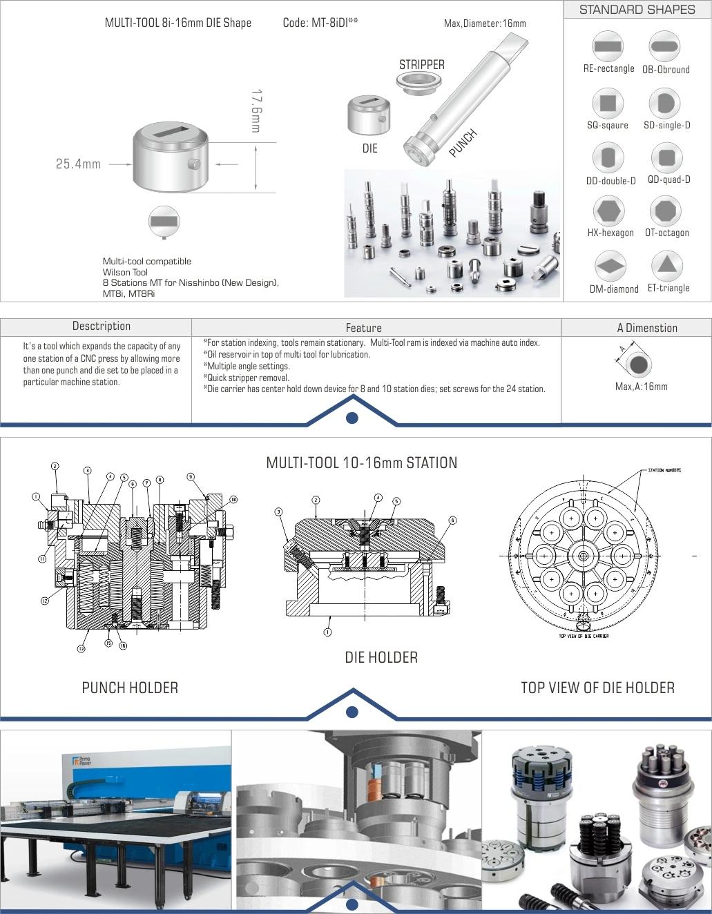 Nisshinbo Wilson Multi-Tool Mt8I-16mm Die Shape Multiherramienta