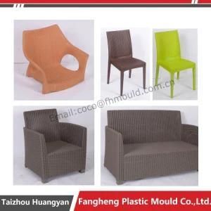 Plastic Injection Outdoor Garden Rattan Dining Set Chair Mold