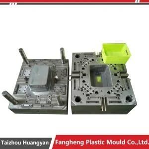 Plastic Injection Rattan Storage Container with Lid Mould