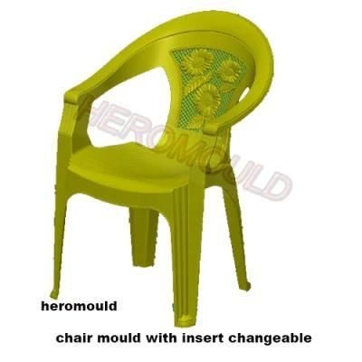 Plastic Injection Mold Plastic Chair Mould Plastic Arm Chair Mould with Insert Changeable ...