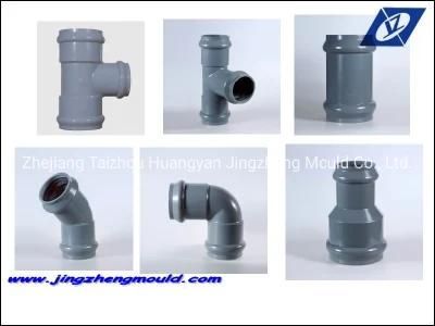 PVC Plastic Coolapsiable Injection Pipe Fitting Mould