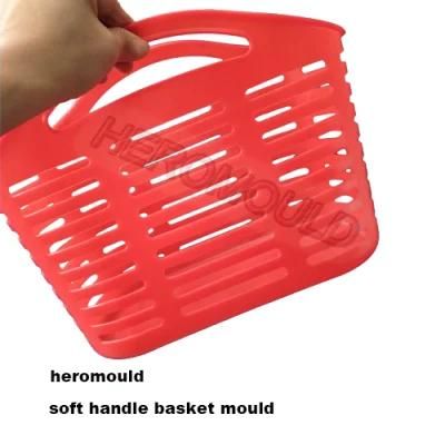 Plastic Injection Moulds Plastic Handle Basket Mould Plastic Soft Handle Basket Mould PE ...