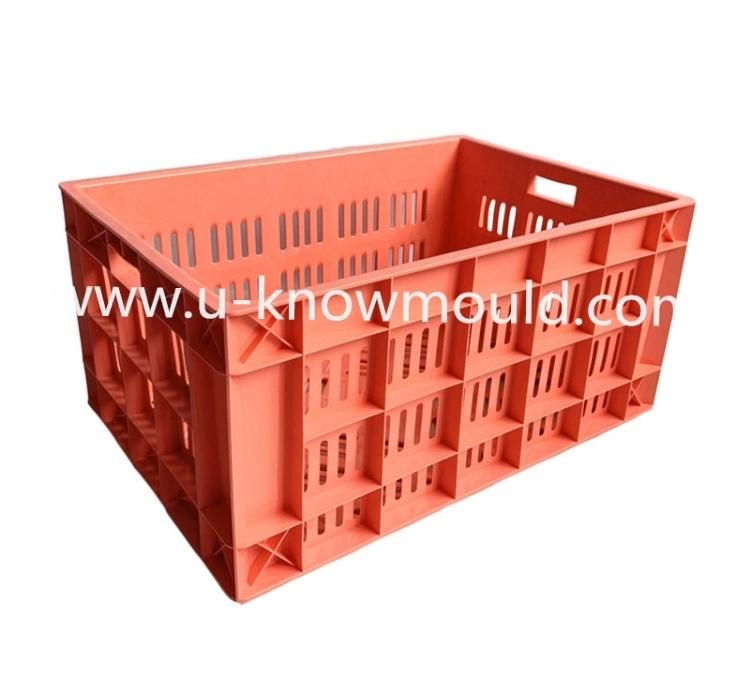 Plastic Turnover Box Mold Rectangular Crate Mould for Fruit Vegetable