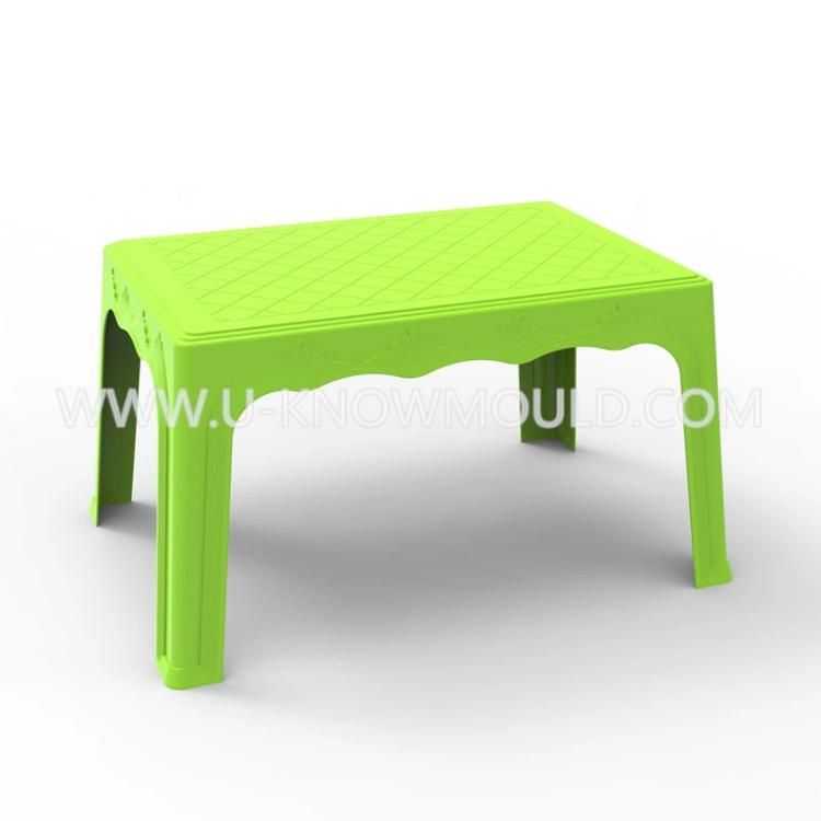 Kindergarten Plastic Rectangular Table Mold / Plastic Table Injection Mould