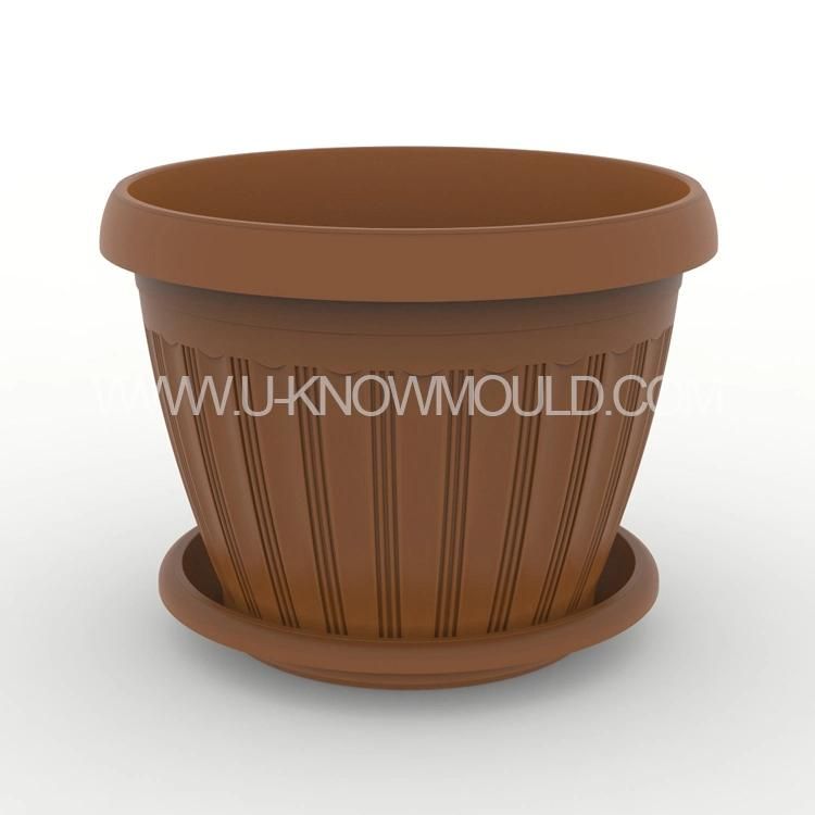 OEM High Precision Plastic Mould Molding Service Injection Flower Pot Mold