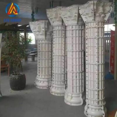 High Quality Plastic Concrete Pillar Molds Polyurethane Roman Column Mould for Sale