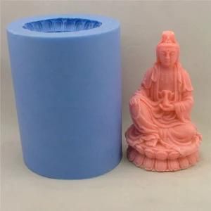Guanyin Bodhisattva Silicone Decoration Candle Mould Avalokitesvara Goddess of Mercy Craft ...