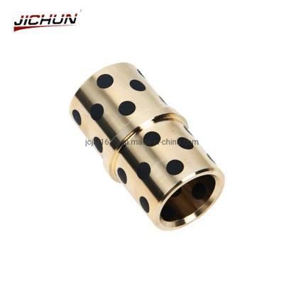Oil-Free Cylindrical Guide Bushings Dry Sliding Cast Bronze Bush for Ejector Assembly