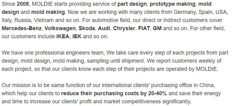 Customized/Designing Automotive/Medical/Toy/Household/Electric Parts Injection Mould