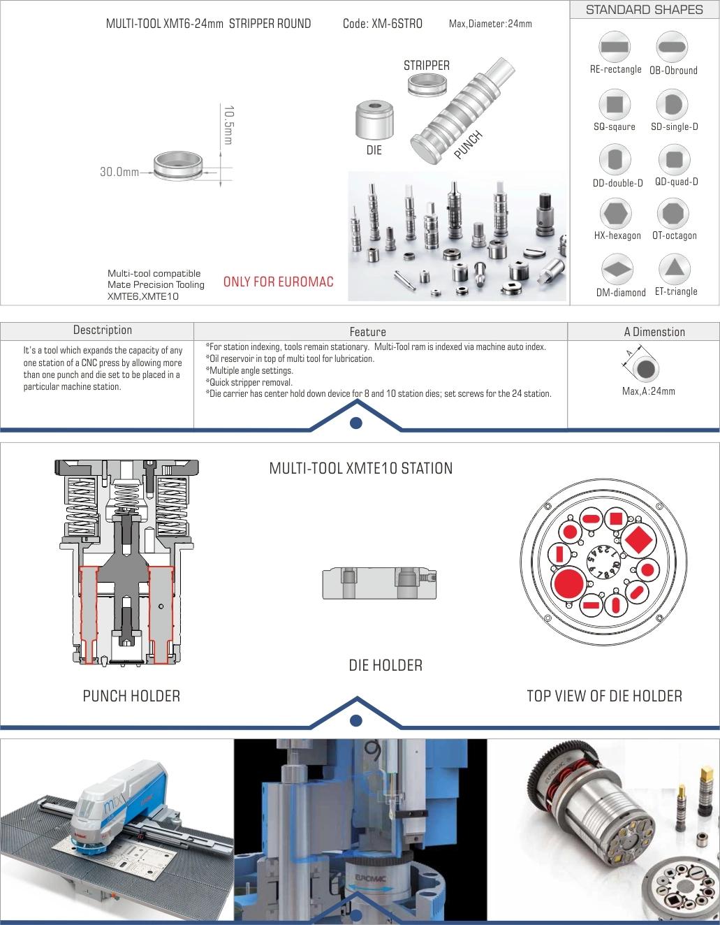 Euromac Mate Multi-Tool Xmt6-24mm Stripper Round Multiherramienta