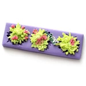 F0316 Nicole Unique Flowers Shape Cake Decorating Silicone Fondant Molds