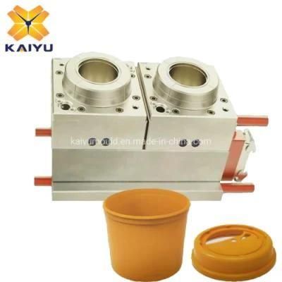 1L PP Plastic Round Medical Bucket Injection Mould with Hot Runner