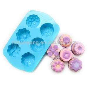 Silicone Rubber Chocolate Mould Cake Mould Flower Moulds for Cake Silicone Mould Tray ...