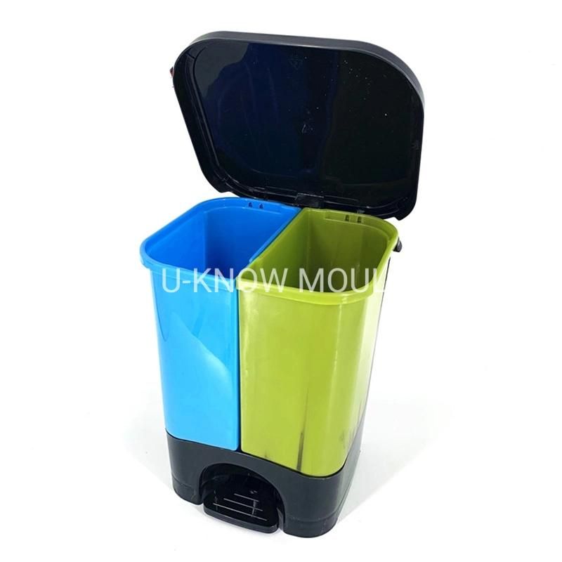 Classification Pedal Trash Can Injection Mould Waste Bin for Environmental Protection