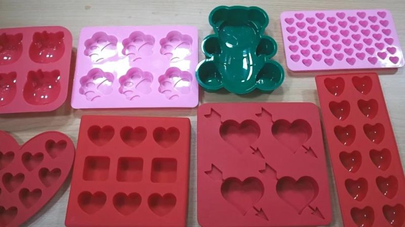 Home Heart Shape Candy Mold Silicone Chocolate Mold Cake Mold