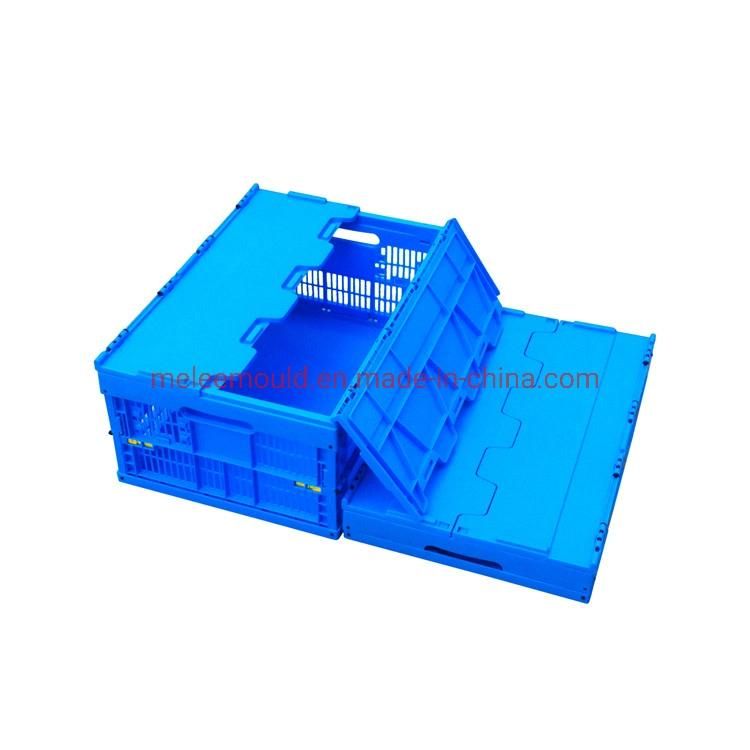 Custom Plastic Injection Used Crate Moulding Turnover Box Molding, Folded Circulating Box Collapsible Revolving Case Moulding