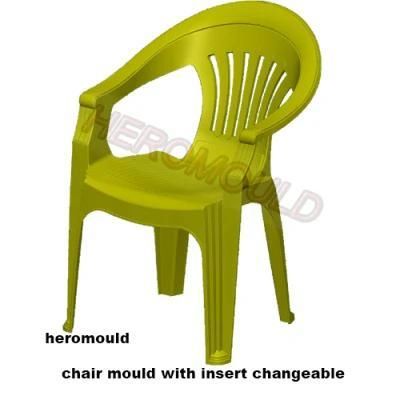 Plastic Injection Mold Plastic Chair Mould Plastic Arm Chair Mould with Insert Changeable ...