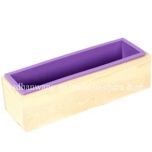 Wooden Soap Mold with Silicone Liner D0018 DIY Swirl Soap Silicone Loaf Molds