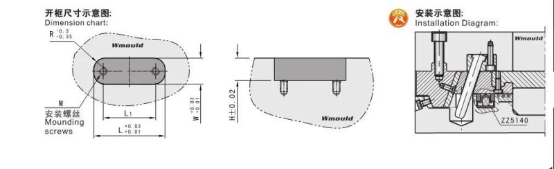 Plastic Injection Mold Parts Maker Rapid Tooling Die Casting Slide Holding Devices