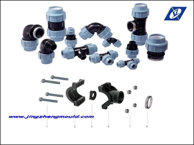 Plastic Polypropylene Injection Tee Mould