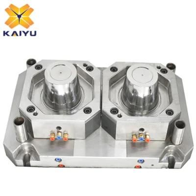 2 Cavity 2L Food Bucket Mould Ice-Cream Storage Bucket Injection Mold