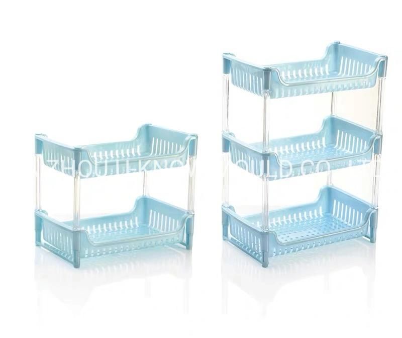 Plastic Multifunctional Desktop Shelf Injection Mould Plastic Multi-Layer Shelf Mold