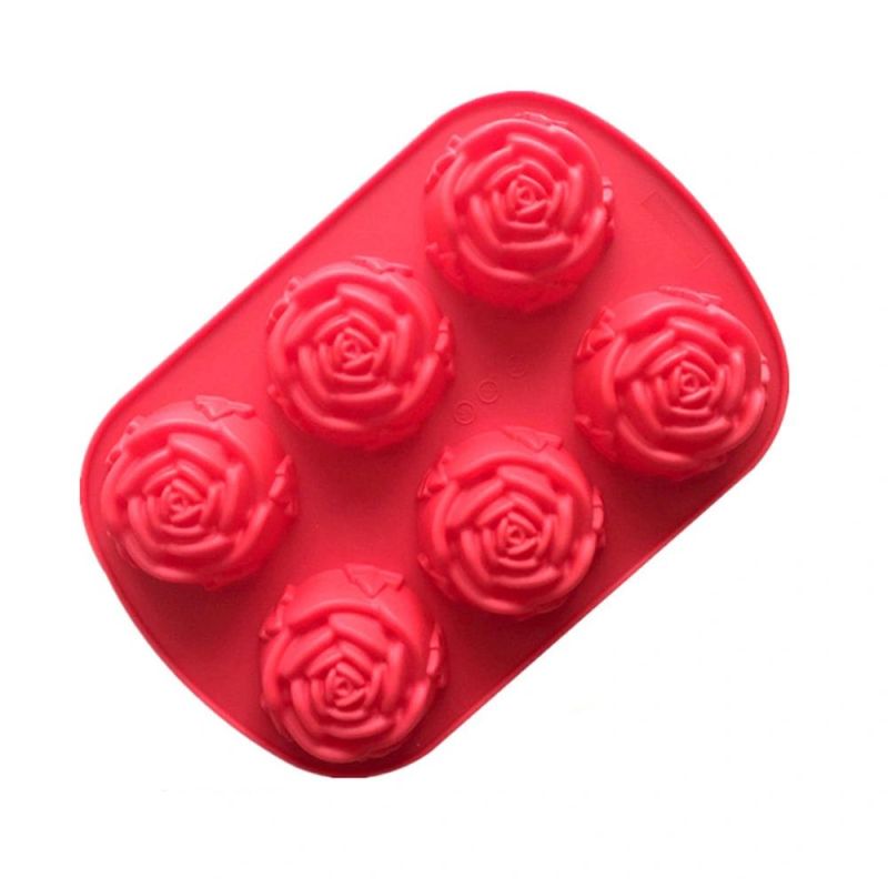 OEM Fancy Rose Shape Silicone Cake Mold