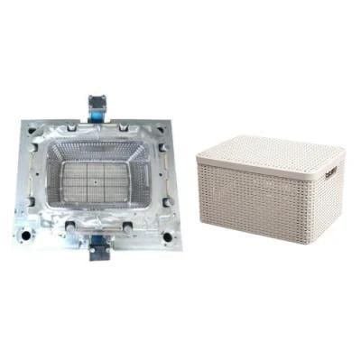 China Basket Mould Manufacturer Plastic Storage Basket Injection Mold with Cover