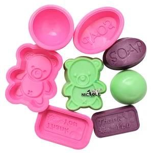 B0130 Different Shape Cheap Silicone Soap Making Mold Set