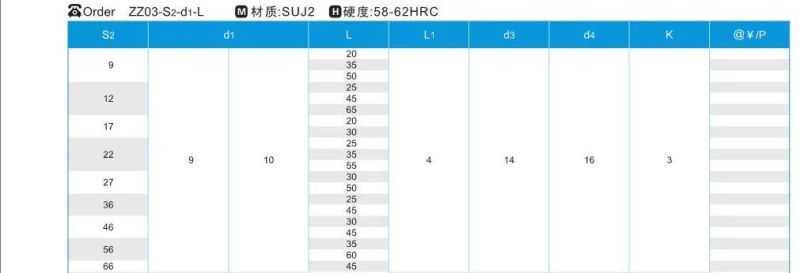 DIN Standard Plastic Injection Mold Components Guide Pin