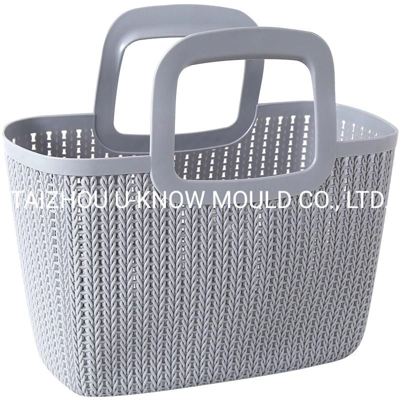 Precise Design Shopping Plastic Basket Mould Basket Mold with Handle