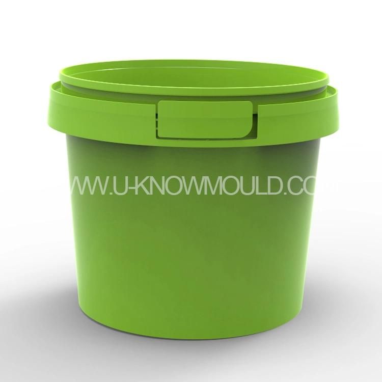 High Quality Painting Pail Injection Mould with Lid Paint Bucket Mold