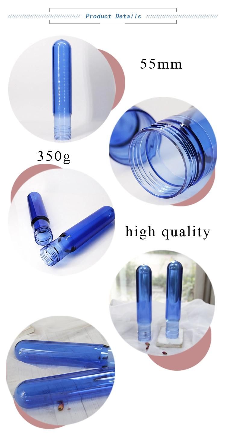 350g Neck 55mm Pet Preform for 5gallon Mineral Water Bottle