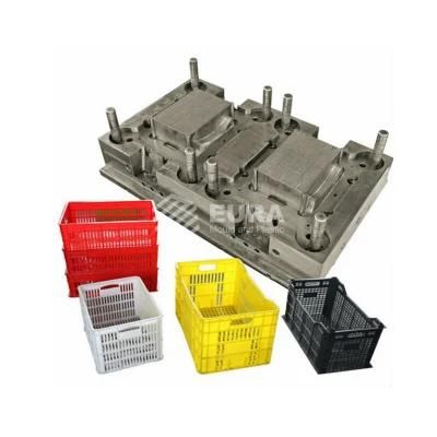 Hor Runner Plastic Injection Mould Turnover Box Crate Mold
