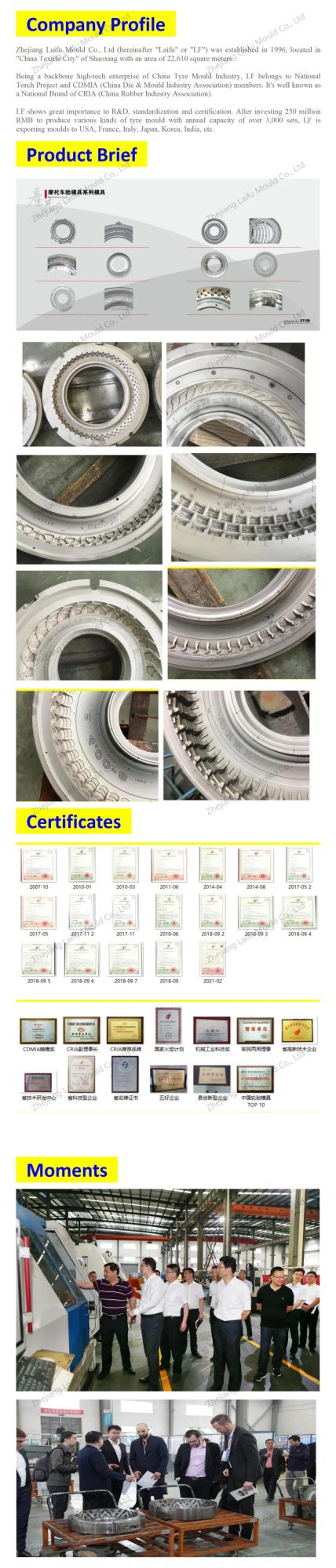 Motor / Scooter Tyre Mould 2.25-17 Lf-M01