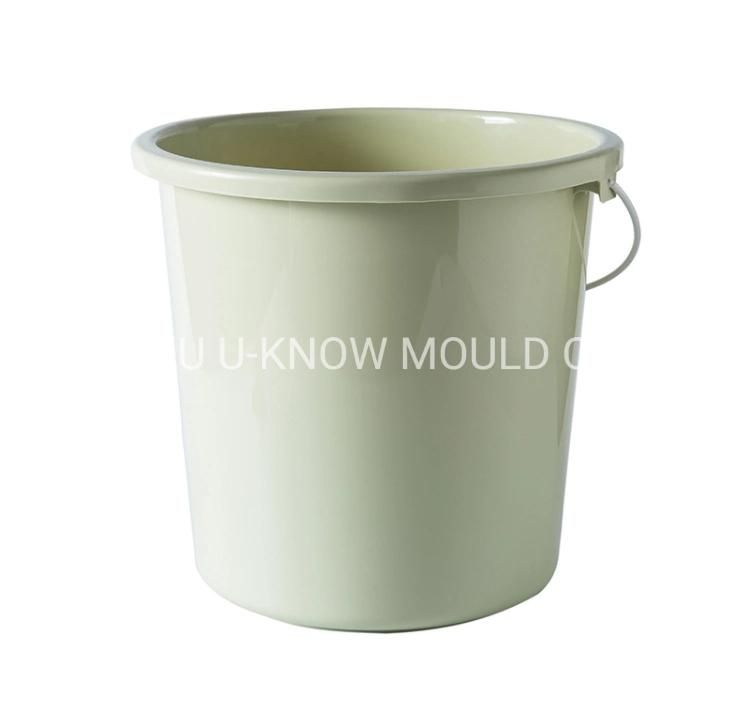 Plastic Household Bucket Injection Mould with Anti Slip Handle Bucket Mold